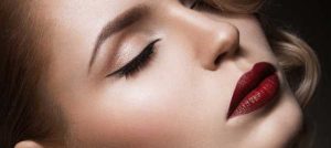 dark lipstick